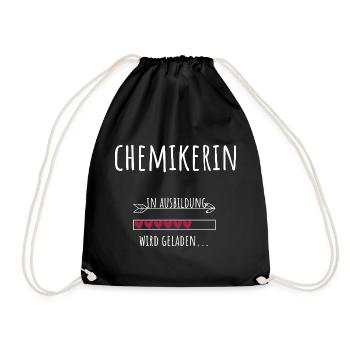 Chemistry Student Occupation Education Chemist - Drawstring Bag - black - Front