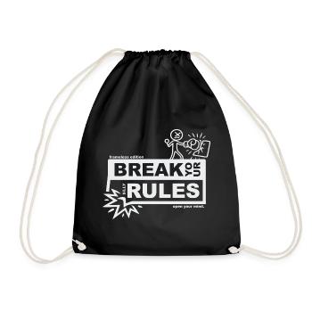 Brise tes règles ridicules - édition sans cadre - Sac de sport léger - noir - Devant