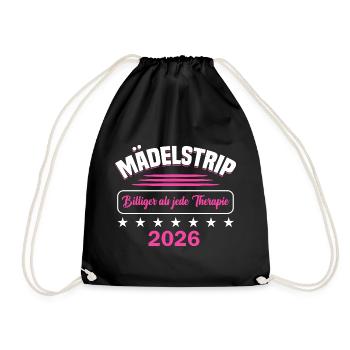 Girls' Trip 2026 Girls' Trip Girls' Tour Girls' Trip - Drawstring Bag - black - Front