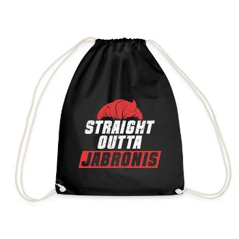 Jabroni Straight Outta Jarbronis - Drawstring Bag - black - Front