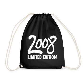 2008 Limited Edition 18th Birthday - Drawstring Bag - black - Front