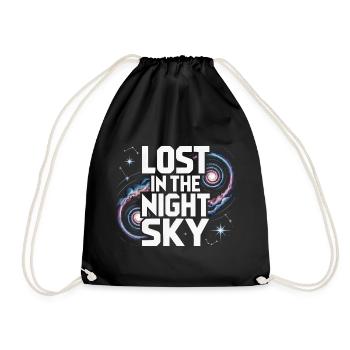 Astronomer Galaxy Outerspace Universe Astronomy - Drawstring Bag - black - Front