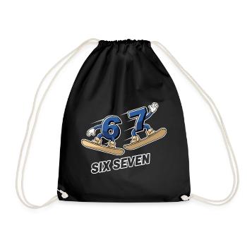 6 7 Six Seven Snowboard Meme - Sac de sport léger - noir - Devant