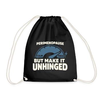Perimenopause Humor Perimenopause - Turnbeutel - Schwarz - Vorne