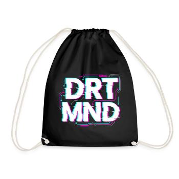 T-shirt glitch de Dortmund, sweat à capuche, casquette - Sac de sport léger - noir - Devant