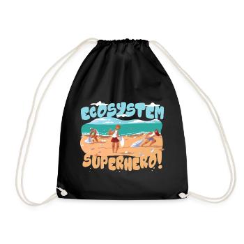 Ecologist Ecology - Drawstring Bag - black - Front