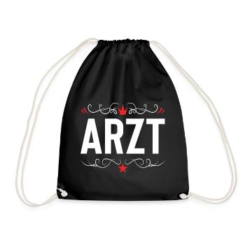 Arzt Beruf - Turnbeutel - Schwarz - Vorne