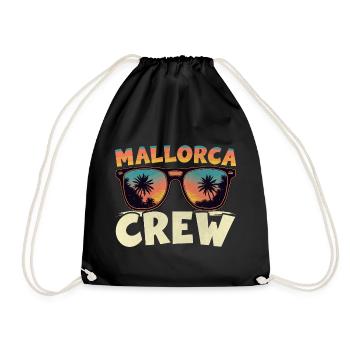 Mallorca Crew - Turnbeutel - Schwarz - Vorne