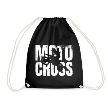 Moto Cross - Drawstring Bag - black - Front