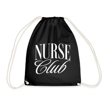 Nurse Club - Turnbeutel - Schwarz - Vorne