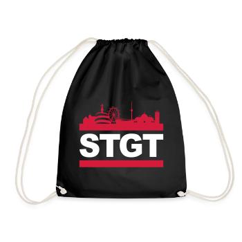 STGT - Turnbeutel - Schwarz - Vorne