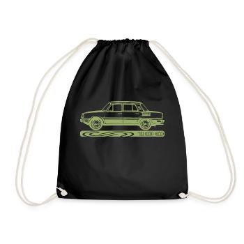 Skoda S100 Neu - Turnbeutel - Schwarz - Vorne