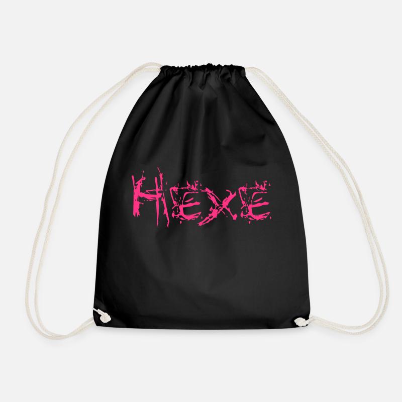 Hexe vector - Turnbeutel - Schwarz