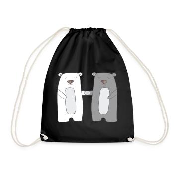 Bears - Drawstring Bag - black - Front