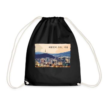 Seoul at Sunset - Turnbeutel - Schwarz - Vorne