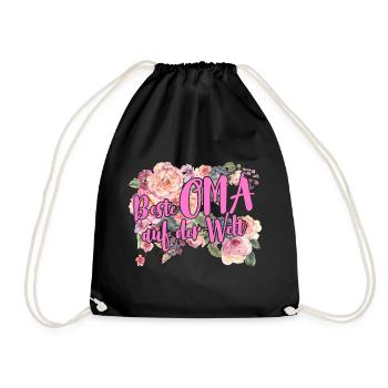 Best OMA - Drawstring Bag - black - Front