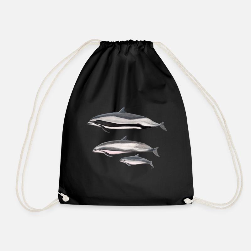 Frasers Delphin - Frasers Dolphin - Dauphin - Turnbeutel - Schwarz