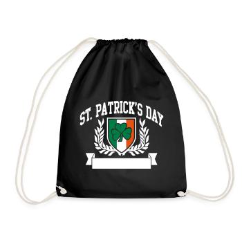 st. patricks day - Sac de sport léger - noir - Devant