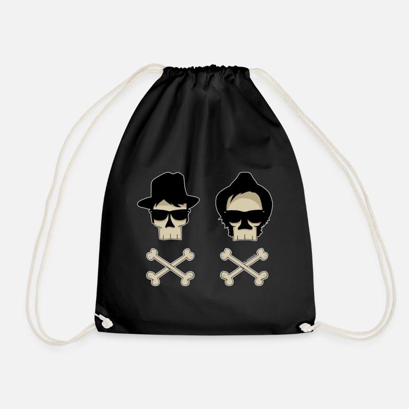blues brothers - Drawstring Bag - black