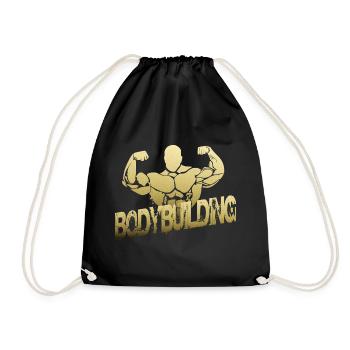 Body building - Drawstring Bag - black - Front