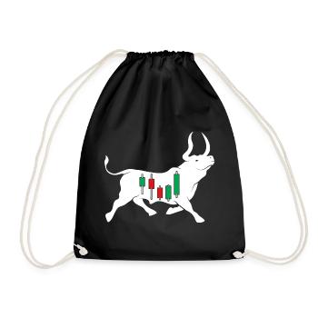 Stock bull - Drawstring Bag - black - Front