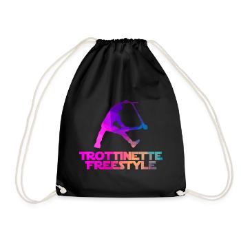 Freestyle-Roller - Turnbeutel - Schwarz - Vorne