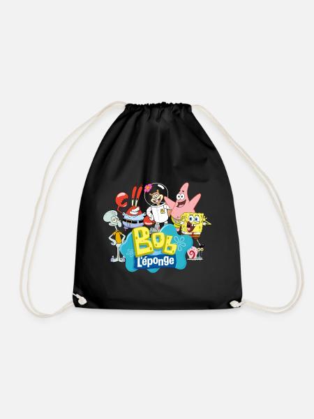 SpongeBob Schwammkopf Patrick Sandy Krabs Carlo - Turnbeutel - Schwarz