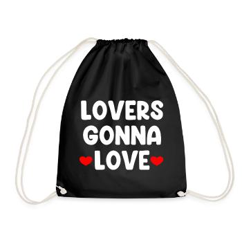 Lovers Gonna Love - Turnbeutel - Schwarz - Vorne