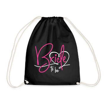 Bride to Be - Drawstring Bag - black - Front