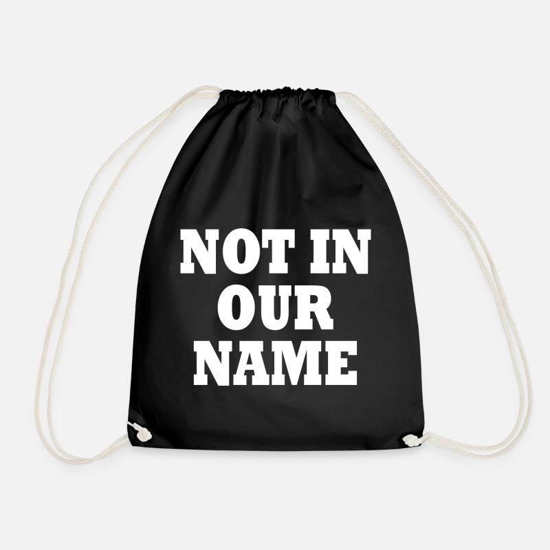Not in our name - Turnbeutel - Schwarz