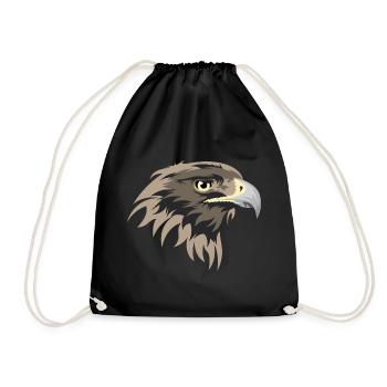 Icône d’icône d’icône d’aigle d’icône d’icône d’aigle d’icône d - Sac de sport léger - noir - Devant