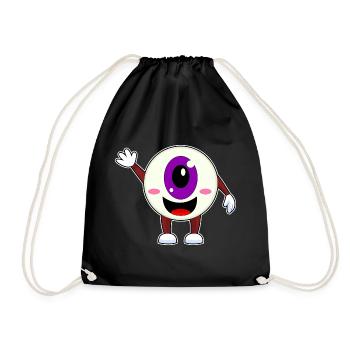 Eyeball Halloween - Drawstring Bag - black - Front