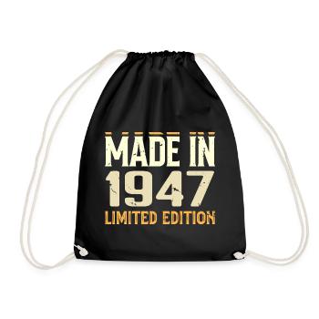 Cadeau Anniversaire 1947 Génial Depuis 1947 Retro - Sac de sport léger - noir - Devant