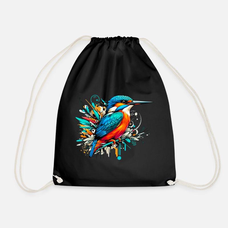 Eisvogel - Turnbeutel - Schwarz