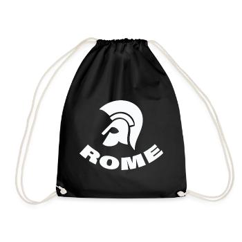 ROME - Turnbeutel - Schwarz - Vorne