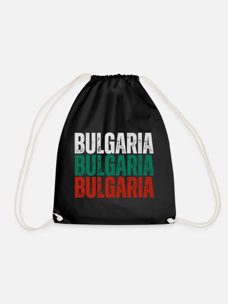 Bulgarische Flagge, Bulgarischer Stolz - Turnbeutel - Schwarz