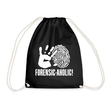 Forensic Analyst Forensic-Aholic Squad Crime Lab - Drawstring Bag - black - Front