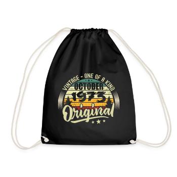 Cadeau Anniversaire Octobre 1973 - Sac de sport léger - noir - Devant