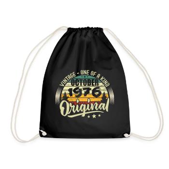 Cadeau Anniversaire Octobre 1976 - Sac de sport léger - noir - Devant