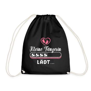Soon Mom LITTLE DANCER INVITES Expectant Mother - Drawstring Bag - black - Front