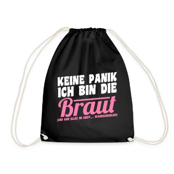Enterrement de vie de garçon Équipe Mariée Enterrement de vie de jeune fille - Sac de sport léger - noir - Devant