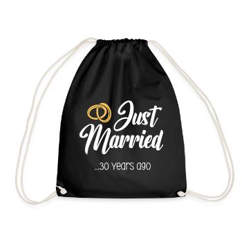 Vient de se marier 30 ans de mariage Anniversaire de mariage - Sac de sport léger - noir - Devant