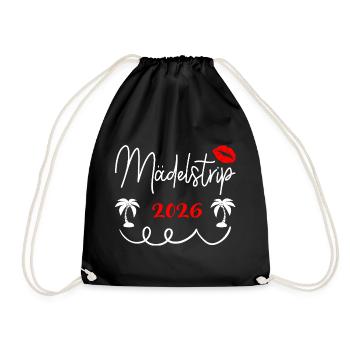Girls' Trip 2026 Girls' Trip Girls' Tour Girls' Trip - Drawstring Bag - black - Front