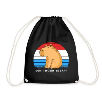 Capybara - Sac de sport léger - noir - Devant