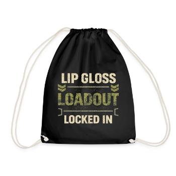 Équipement de soldate féminine Soldat féminin verrouillé - Sac de sport léger - noir - Devant