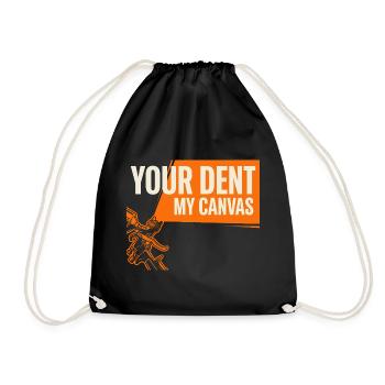 Car Body Workshop Car Body Technician - Drawstring Bag - black - Front