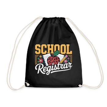 School Secretariat School Administration Office Organisation - Drawstring Bag - black - Front