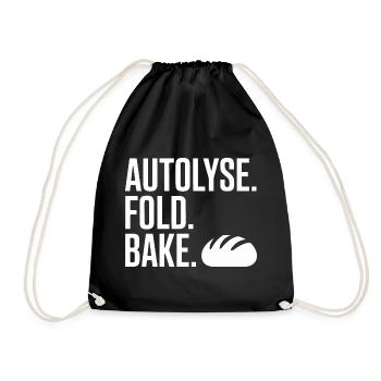 Typographie de la Rotation à Autolyse - Sac de sport léger - noir - Devant