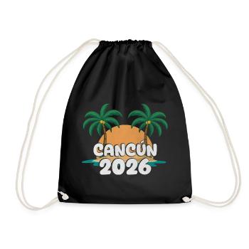 Cancun 2026 - Turnbeutel - Schwarz - Vorne