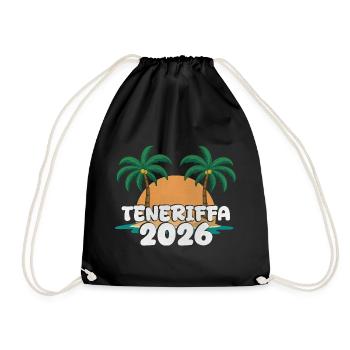 Teneriffa 2026 - Turnbeutel - Schwarz - Vorne
